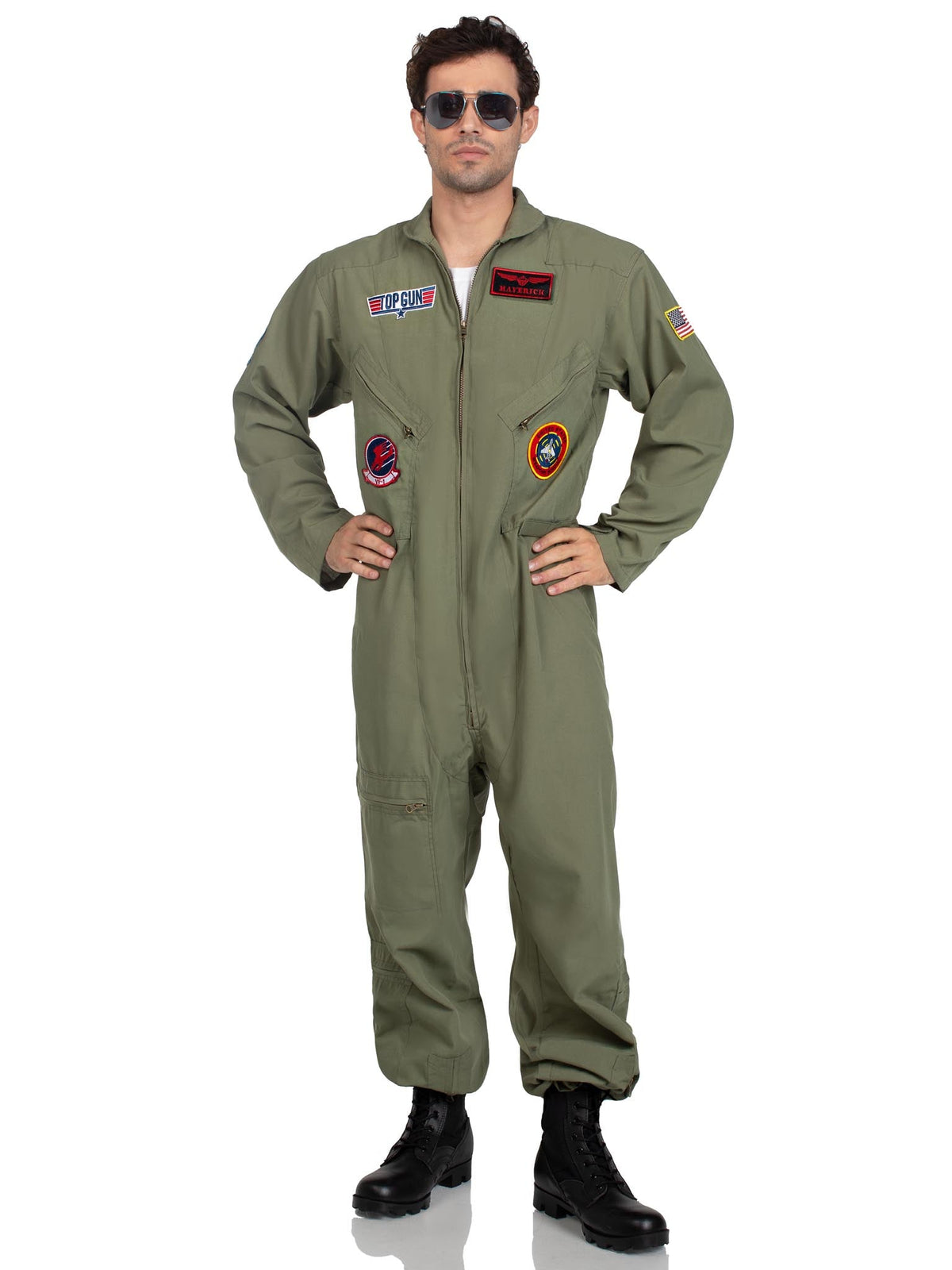 Men's Top Gun Costume Flight Suit - TG83702   14305