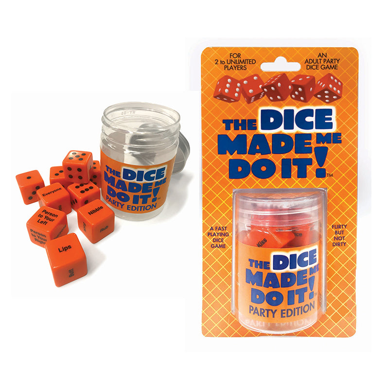 The Dice Made Me Do It! Party Edition Dice Game-Pinkfoxxx