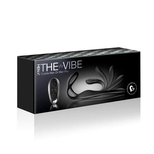 The-Vibe C-Ring and P-Spot Stimulator Black-Pinkfoxxx