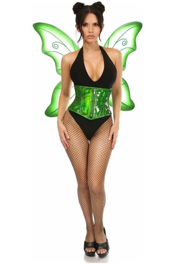 Top Drawer 2 PC Green Pixie Fairy Corset Costume