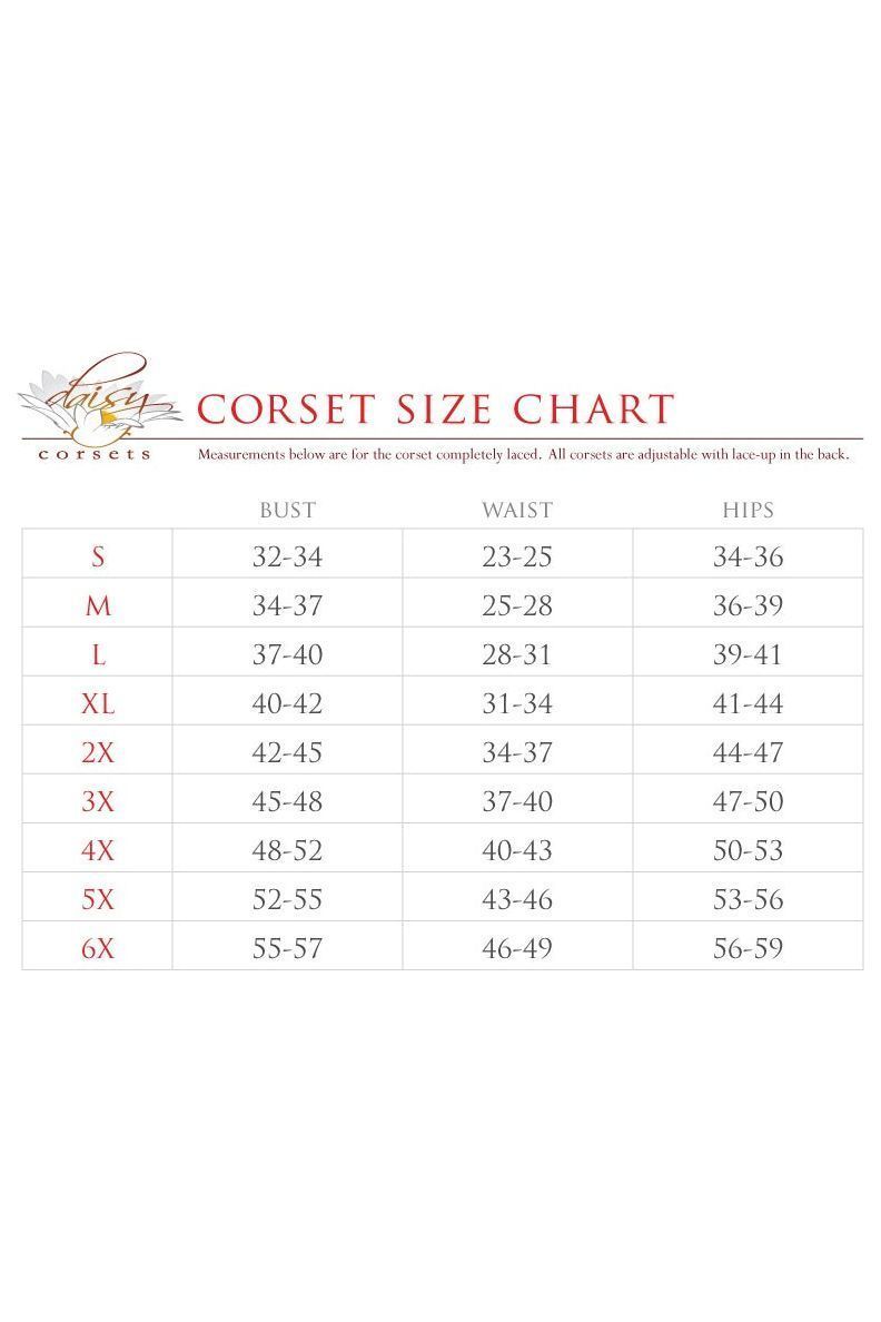 Top Drawer 4 PC Black/Grey Striped Premium Pirate Corset Costume