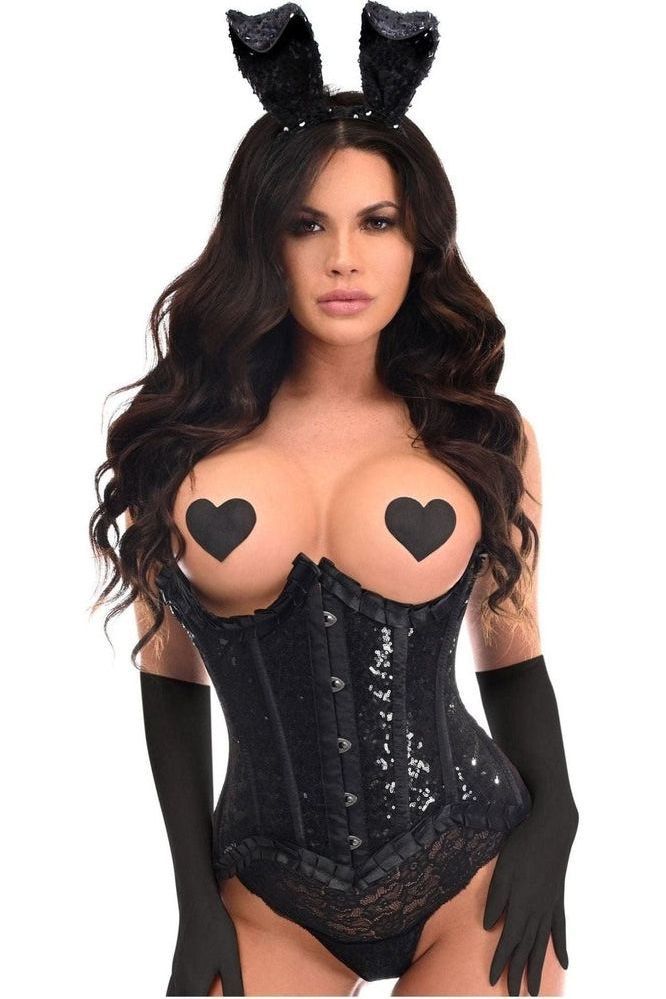 Top Drawer 4 PC Pin-Up Bunny Corset Costume