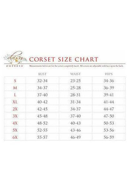 Top Drawer Black Satin Steel Boned Uniforming Corset w/Straps