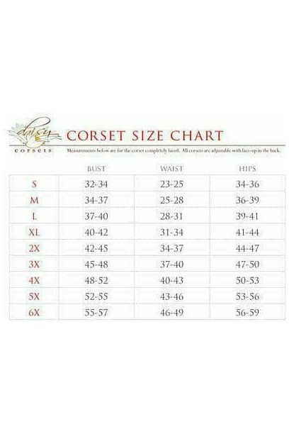Top Drawer Black Satin Steel Boned Uniforming Corset w/Straps