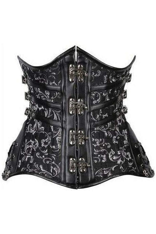 Top Drawer CURVY Steampunk Steel Double Boned Under Bust Corset