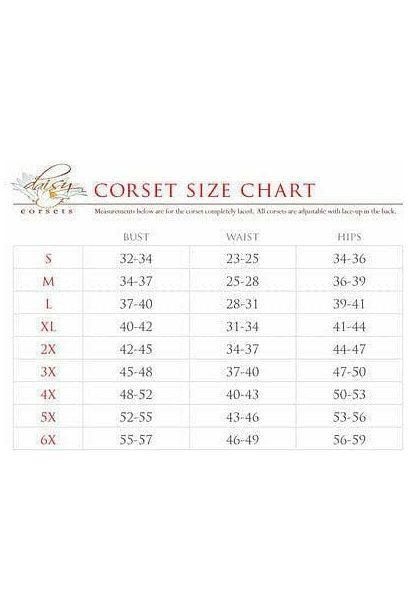 Top Drawer Faux Leather & Wine Brocade Steel Boned Under Bust Corset