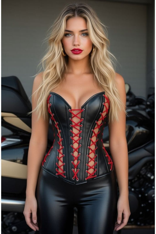 Top Drawer Lace-Up Steel Boned Over Bust Corset