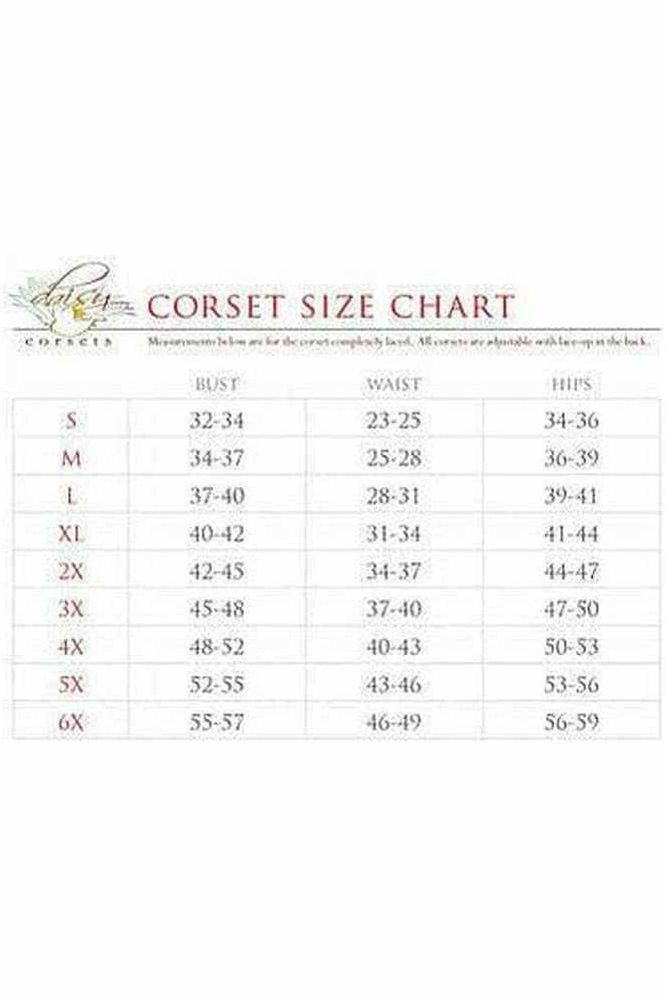 Top Drawer Plum Brocade Steel Boned Corset w/Clasp Closure