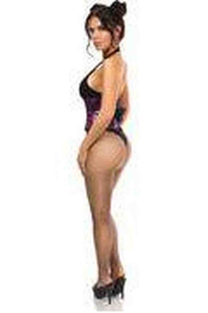 Top Drawer Purple Metallic Steel Boned Mini Cincher