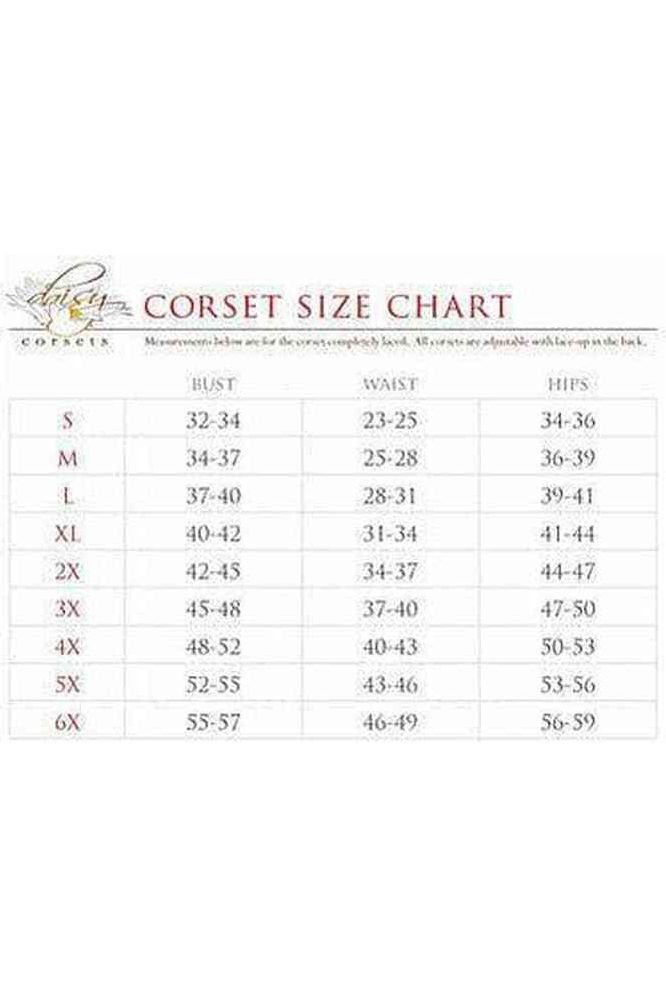 Top Drawer Purple Satin Steel Boned Corset