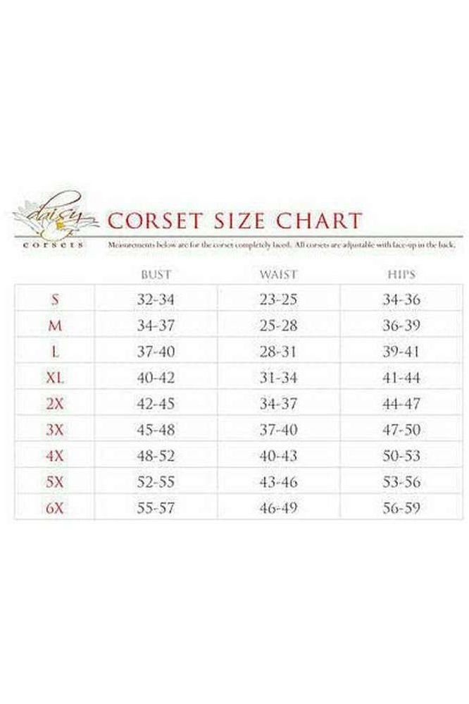 Top Drawer Red Satin Steel Boned Uniforming Corset w/Straps