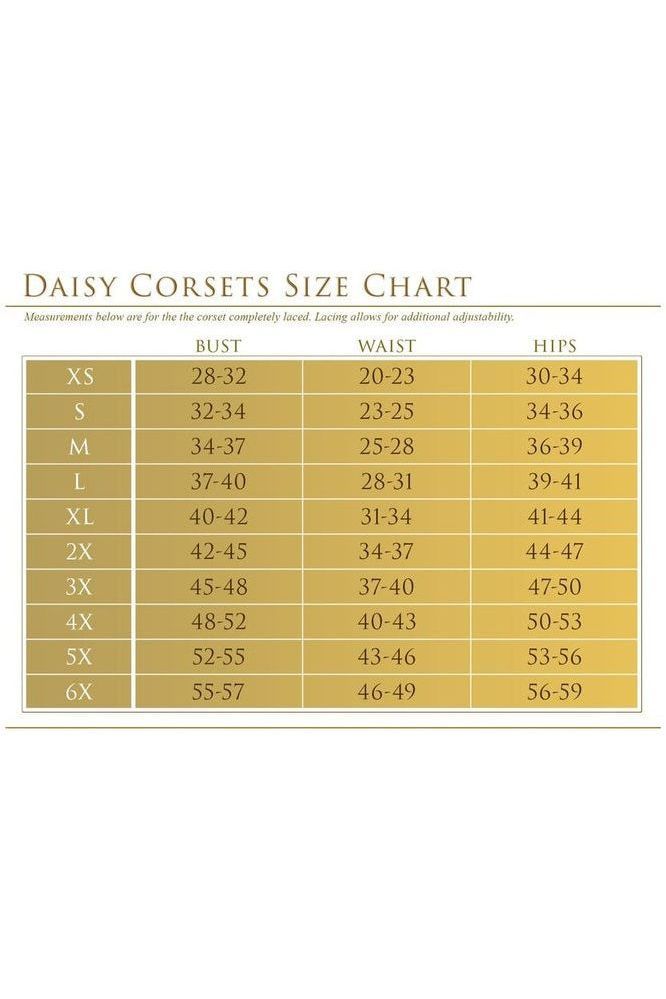 Top Drawer Red Suede Steel Boned Overbust Corset w/Fringe