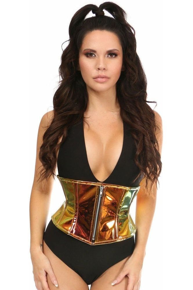 Top Drawer Sunset Holo Steel Boned Mini Cincher