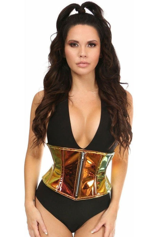 Top Drawer Sunset Holo Steel Boned Mini Cincher