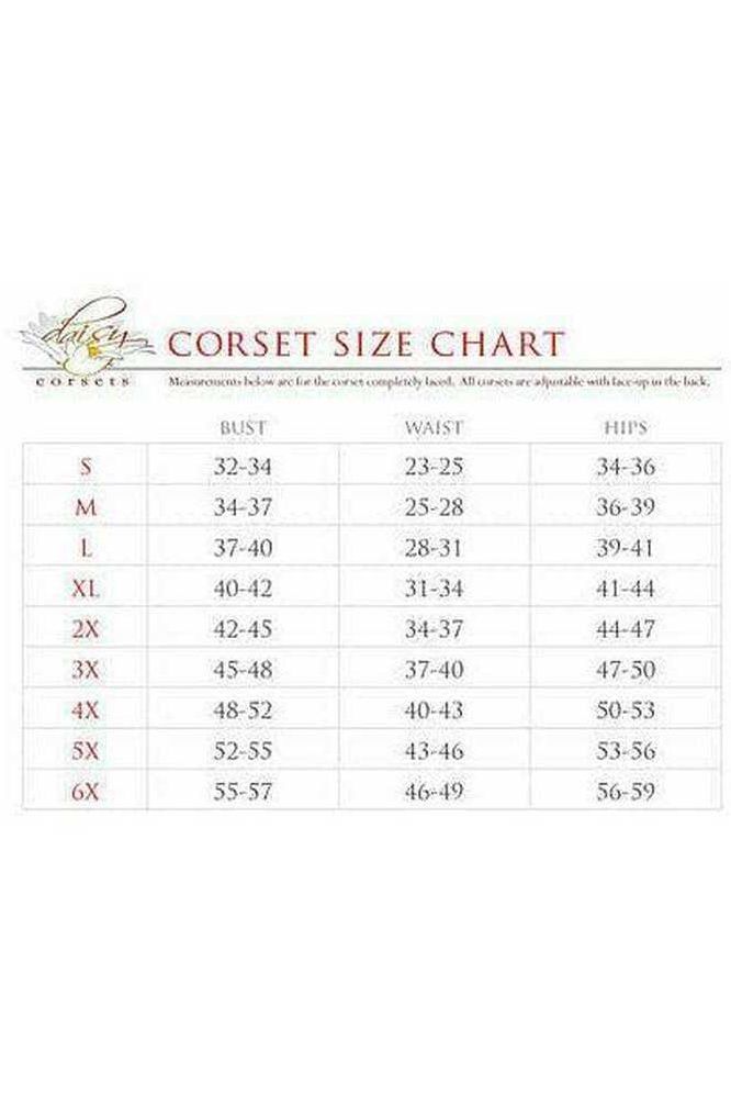 Top Drawer White Satin Steel Boned Uniforming Corset w/Straps