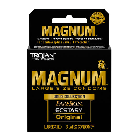 Trojan Magnum Gold Collection 3pk-Pinkfoxxx