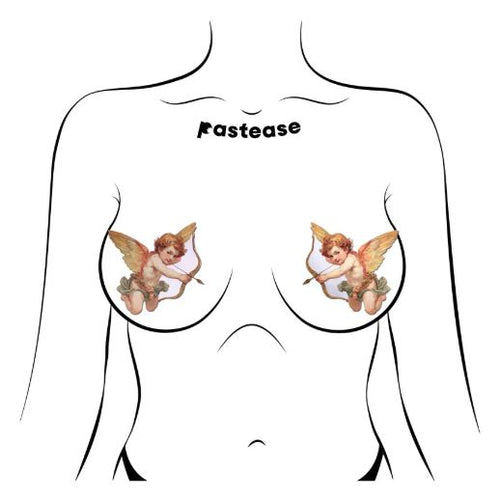 PASTEASE CUPID CHERUB VINTAGE BREAST PASTIES VALENTINES DAY - PASCHRB5