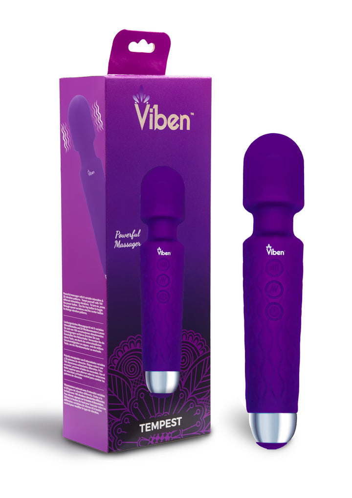 VIBEN TEMPEST INTENSE WAND MASSAGER VIOLET - VB66104