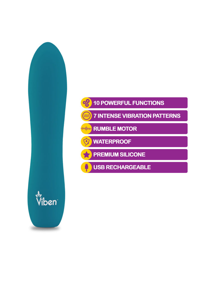 VIBEN VIVACIOUS 10 FUNCTION BULLET OCEAN - VB66111