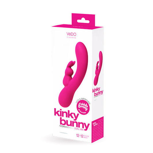 VEDO KINKY BUNNY RECHARGEABLE RABBIT VIBRATOR-Pinkfoxxx