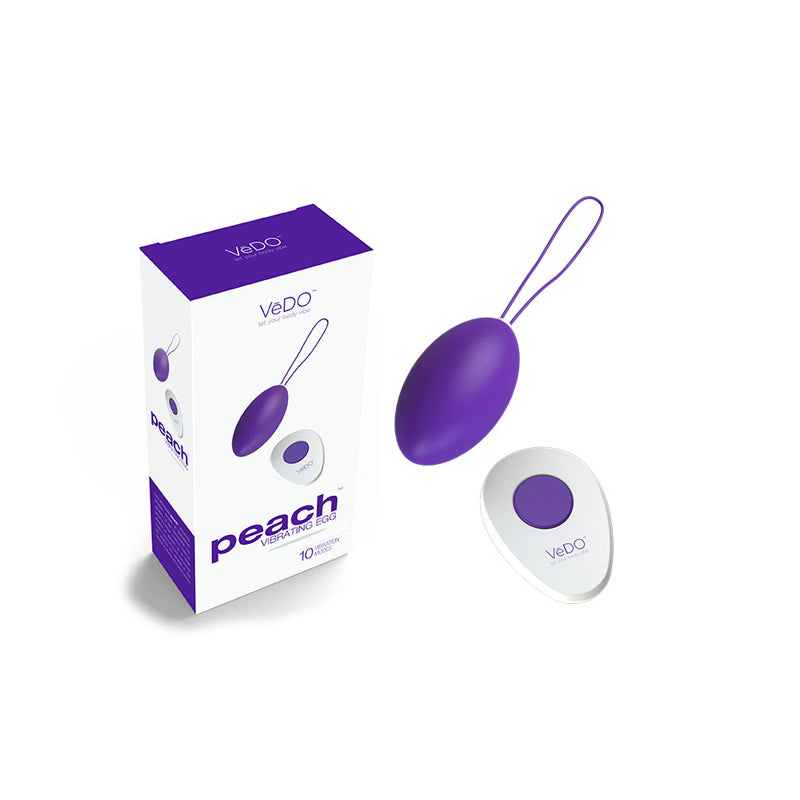 VEDO PEACH RECHARGEABLE EGG VIBE-Pinkfoxxx