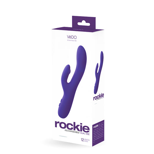VEDO ROCKIE RECHARGEABLE DUAL VIBE-Pinkfoxxx
