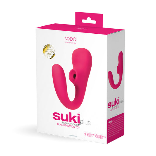 VEDO SUKI PLUS RECHARGEABLE DUAL SONIC VIBE-Pinkfoxxx