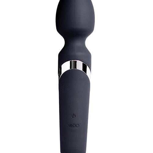 VEDO WANDA RECHARGEABLE WAND VIBE JUST BLACK - VIW0108