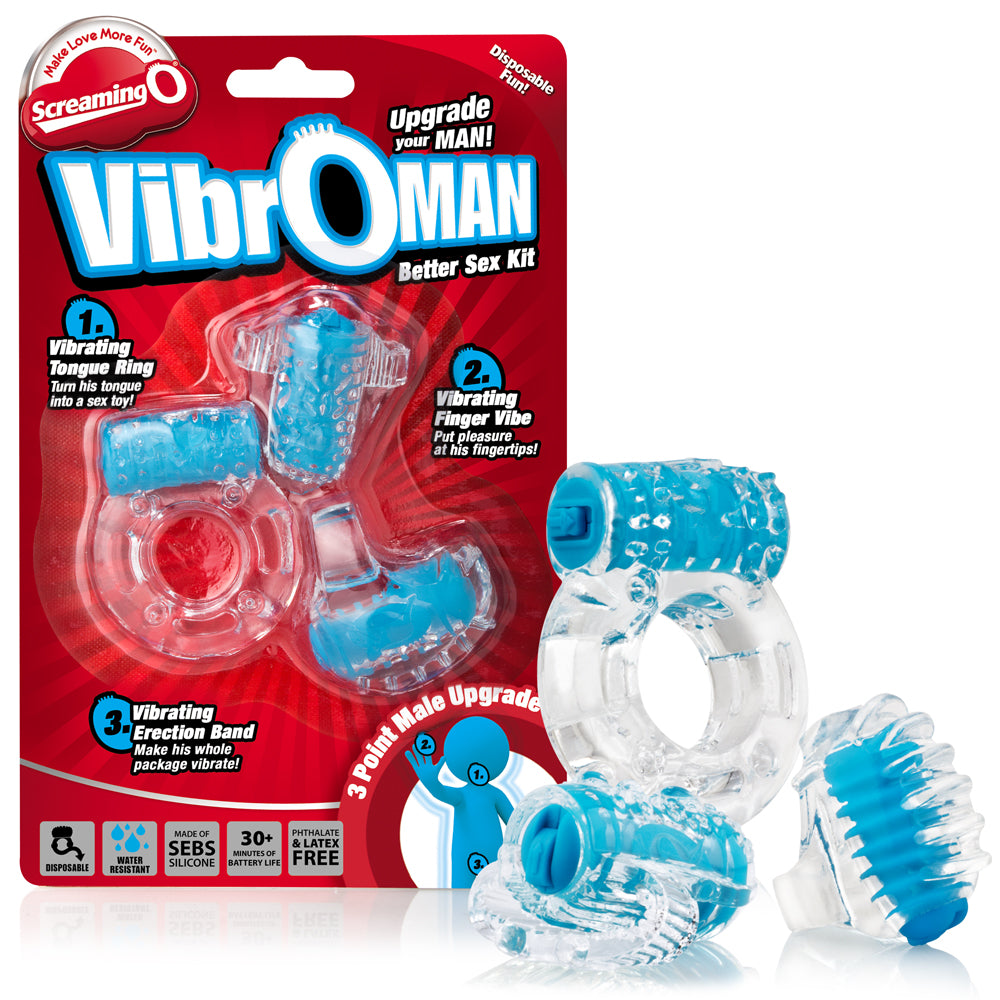 SCREAMING O VIBRO MAN BLUE - SCRVIB110
