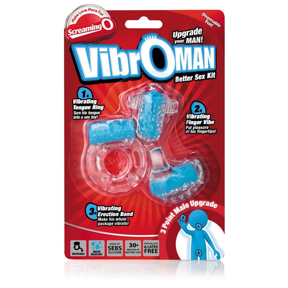 SCREAMING O VIBRO MAN BLUE - SCRVIB110