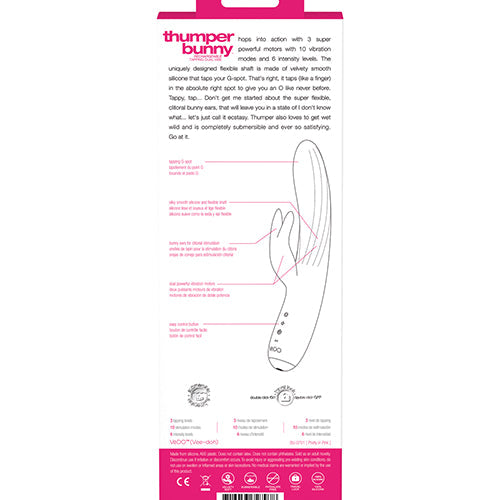 VEDO THUMPER BUNNY PRETTY PINK - VIBU0701