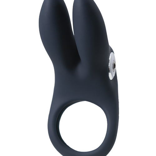 VEDO SEXY BUNNY RECHARGEABLE RING BLACK PEARL - VIBU0804