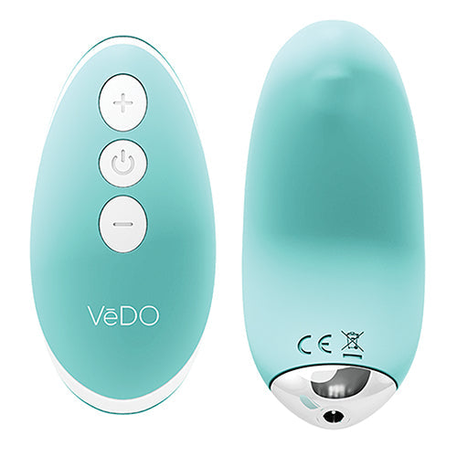 VEDO NIKI RECHARGEABLE PANTY VIBE TEASE ME TURQUOISE - VIP1601