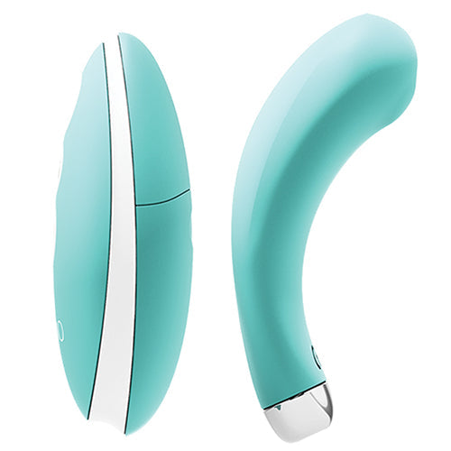 VEDO NIKI RECHARGEABLE PANTY VIBE TEASE ME TURQUOISE - VIP1601