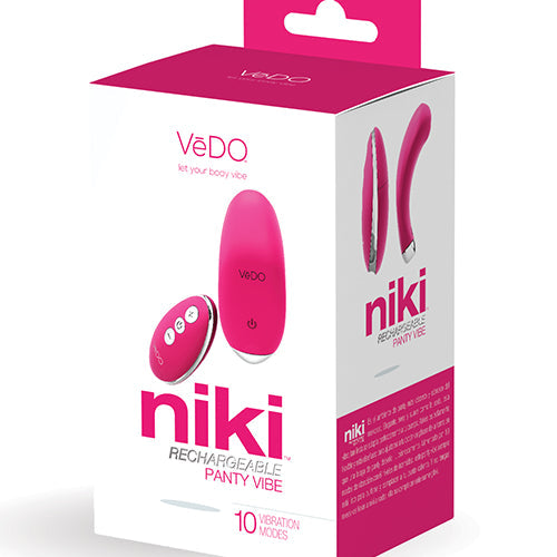 VEDO NIKI RECHARGEABLE PANTY VIBE FOXY PINK - VIP1609