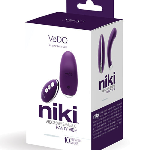 VEDO NIKI RECHARGEABLE PANTY VIBE DEEP PURPLE - VIP1613