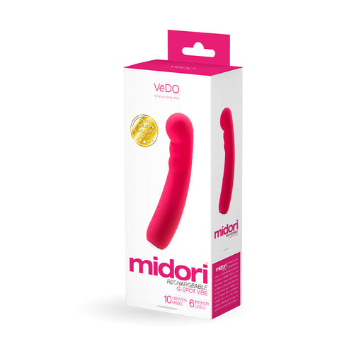 VEDO MIDORI RECHARGEABLE GSPOT VIBE FOXY PINK - VIP2009