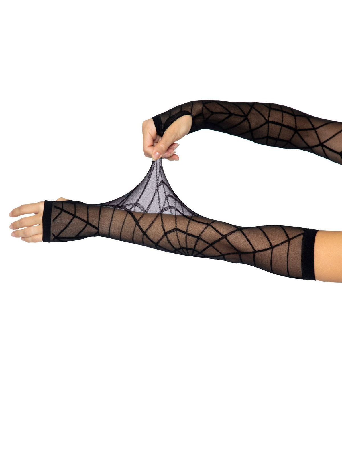 Spider Web Arm Warmer Gloves - 2090      00122