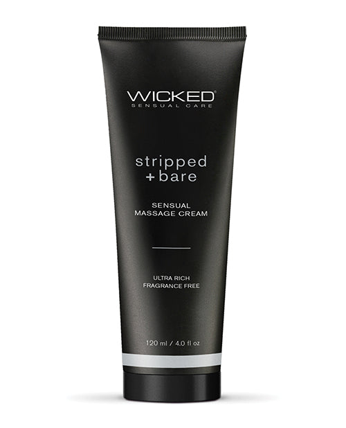 WICKED MASSAGE CREAM STRIPPED + BARE UNSCENTED 4 OZ - WIC90944