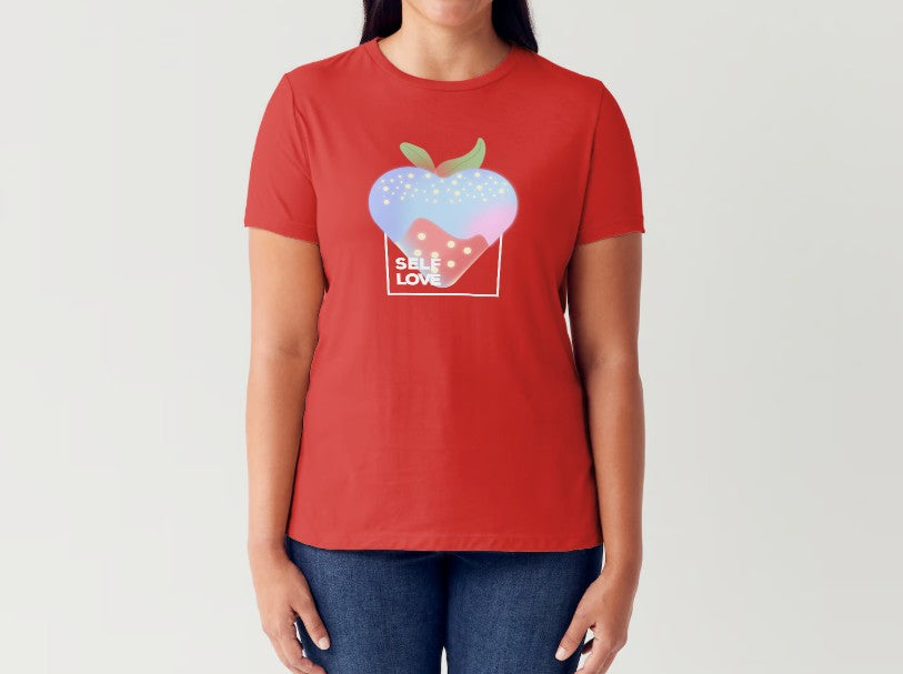 SELF LOVE (strawberry) - Women's T-shirt