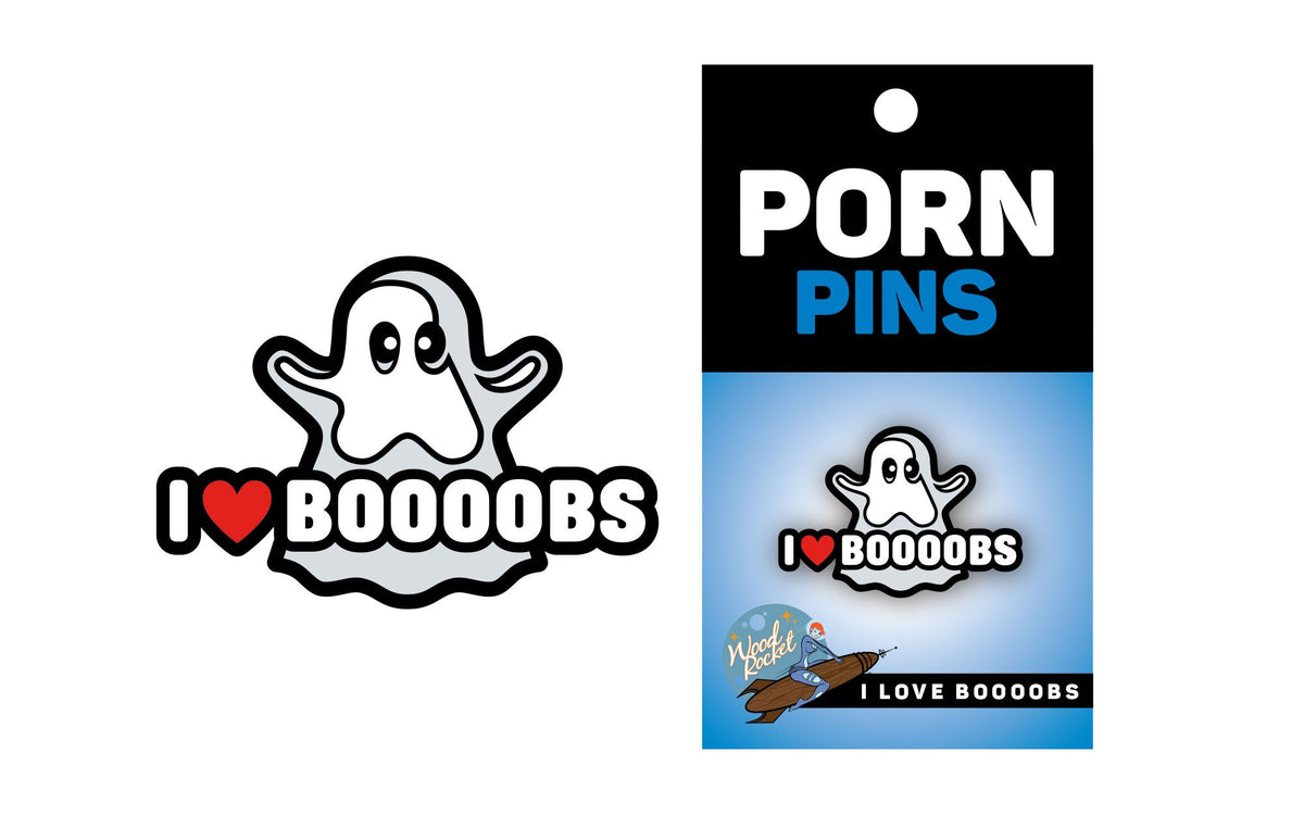 GHOST I HEART BOOBS PIN (NET) - WREPP013