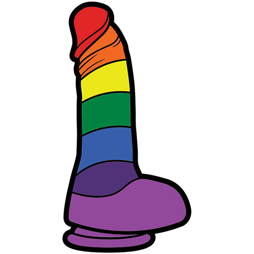 RAINBOW DILDO PIN (NET) - WREPT012