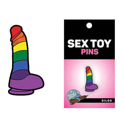 RAINBOW DILDO PIN (NET) - WREPT012