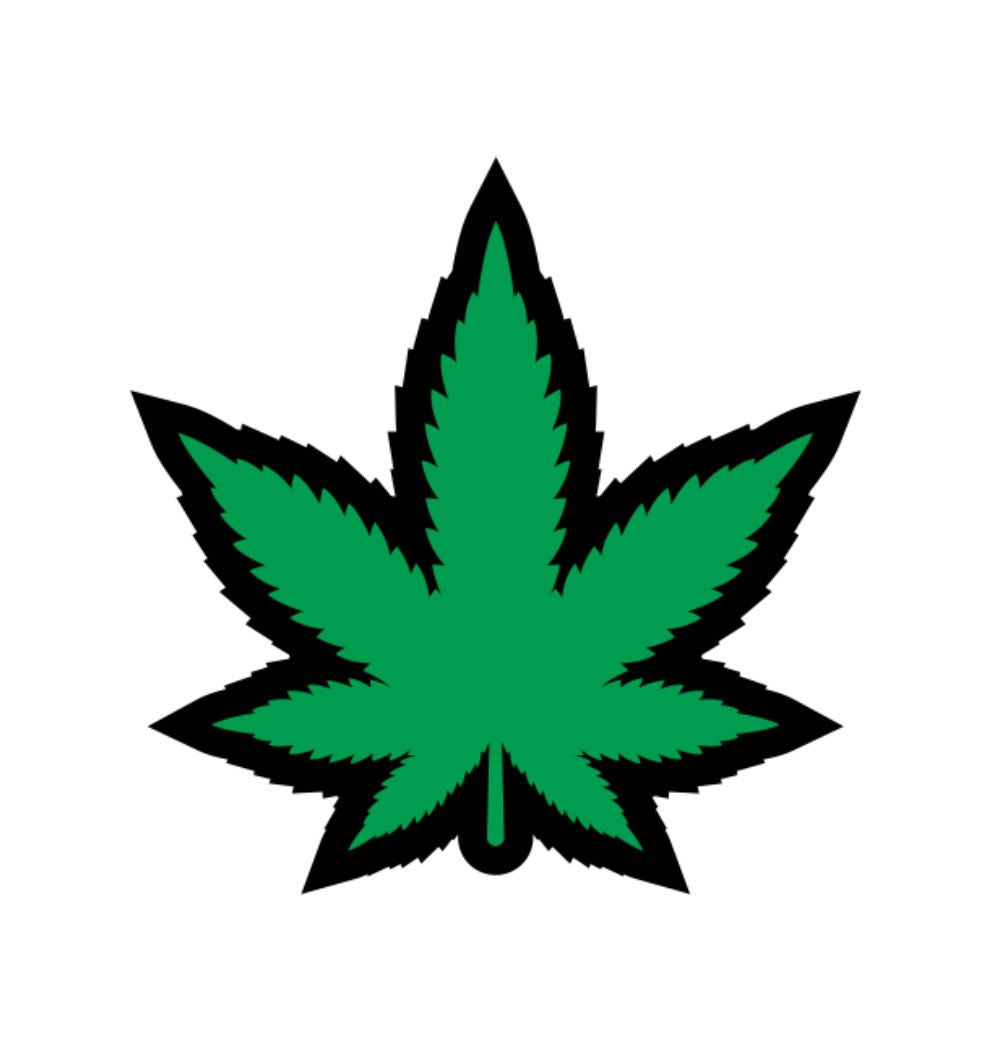 GREEN MARIJUANA LEAF PIN (NET) - WREPW005