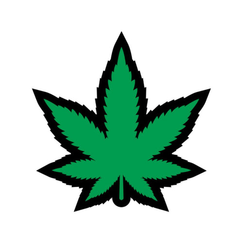 GREEN MARIJUANA LEAF PIN (NET) - WREPW005
