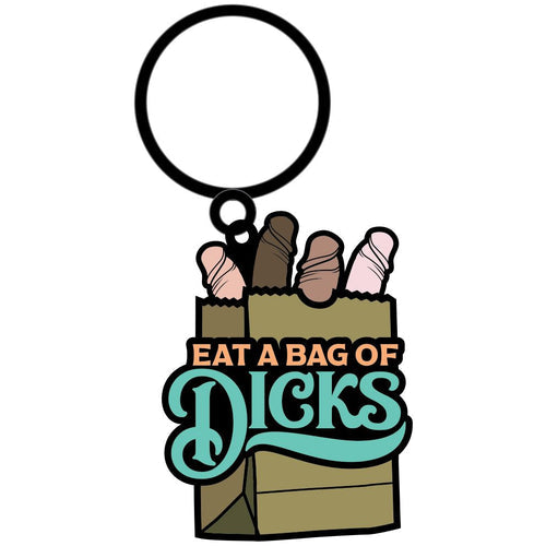 EAT A BAG OF DICKS KEYCHAIN (NET) - WRKEY001