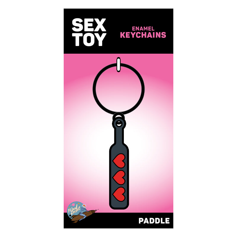HEART PADDLE KEYCHAIN (NET) - WRKEY005