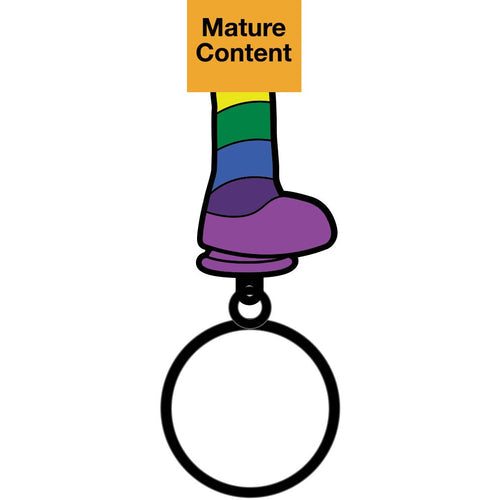 RAINBOW DILDO KEYCHAIN (NET) - WRKEY009