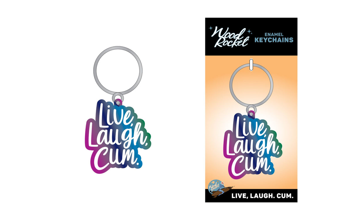 LIVE LAUGH CUM KEYCHAIN (NET) - WRKEY024