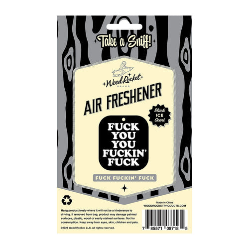 FUCK YOU YOU FUCKING FUCK AIR FRESHENER (NET) - WRVAF002
